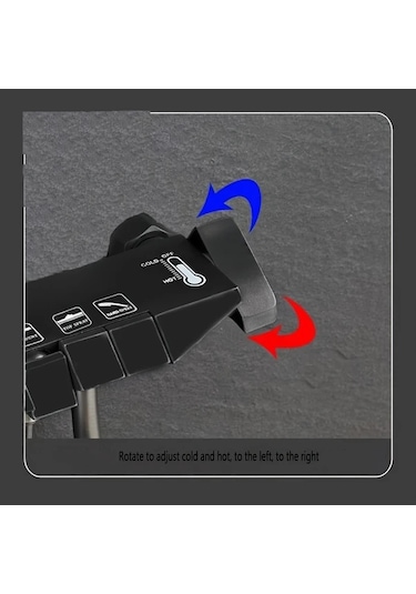 Motion003 Twınbell Duş Bataryası Musluk Dirsek Aksesuarları Banyo Sıcak Soğuk Su Karıştırıcı Valf Kolay Kurulum Elektrik Gerektirmez 11.8x5cm Çift Kişilik