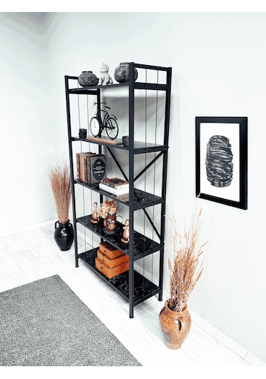 Tanraf Erciyes Telli Black Kitaplık