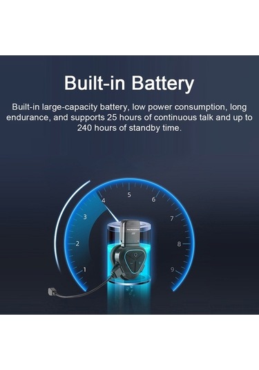 Bt5.0 Motosiklet Kulaklığı - Su Geçirmez, Gürültü Önleyici, 25 Saat Konuşma, Çift Telefon Bağlantılı