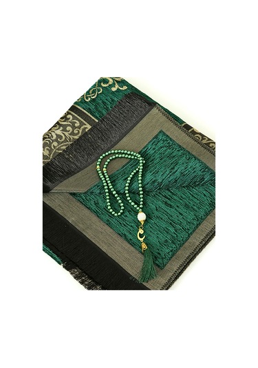 Şönil Seccade Ve Vavlı I Nci Tesbih Set Yeşil