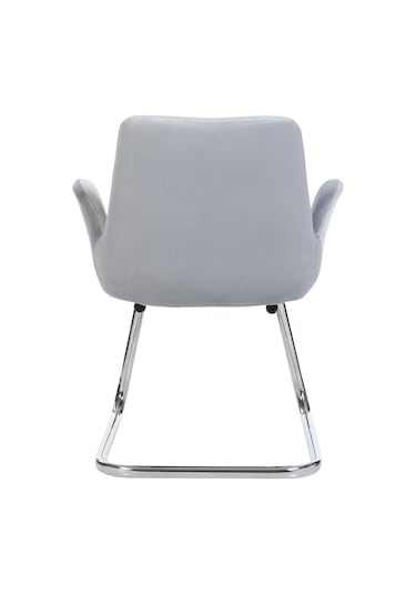 Markaelz Krom Metal Ayaklı Bekleme Koltuğu Pescado Gri