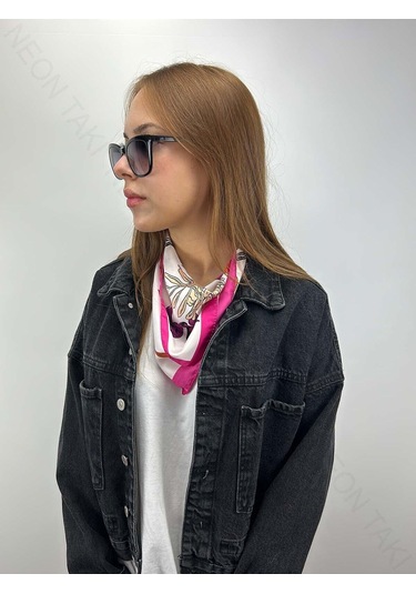 Çok Renkli, Fular 1, 54cmx54cm Çok Renkli