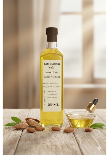 Aktar Diyarı Tatlı Badem Yağı 250 ML