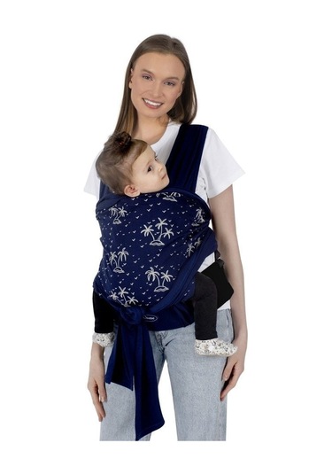 Sevi Bebe Destekli Giymeli Sling Art-571 Lacivert Çok Renkli