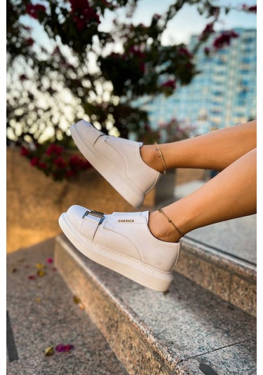 Ch297 Cbt Kadın Ayakkabı Beyaz Çok Renkli