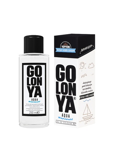 Golonya Tuzsuz Deniz Kokulu Cam Şişe Kolonya 250 ML