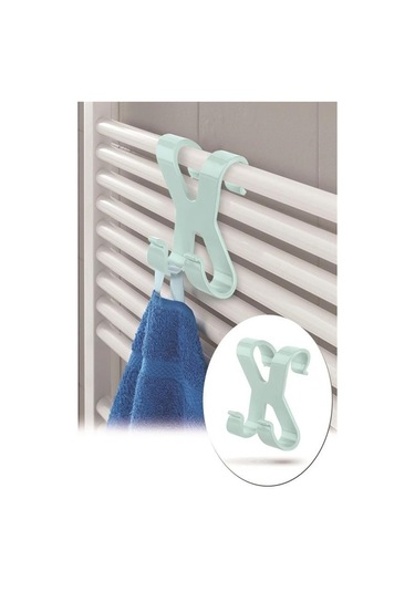 Buffer Mutfak Banyo Dolap Kapağına Takılan Meta Havlu Askılığı Aparatı Çok Renkli