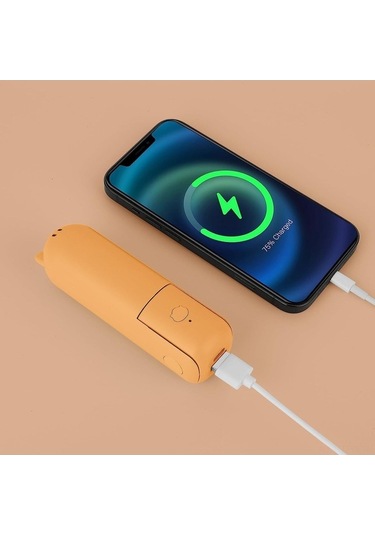 Fortunelane Usb Kolluk Fanı: Fan + Fener + Powerbank 3'ü 1 Arada, Taşınabilir, Sıcak Hava İçin, Cep Boyutu, Dışarıda Kullanışlı