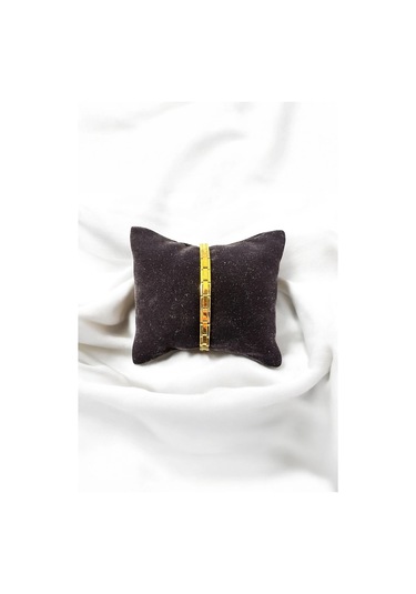 T-blk-17 Gold Paslanmaz İnce Charm Bileklik Gold