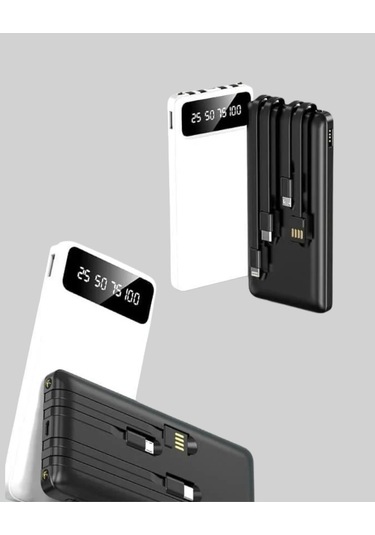 Akıllı Lcd Ekranlı 20.000mah Powerbank Pd + Usb + Type-c Çok Renkli