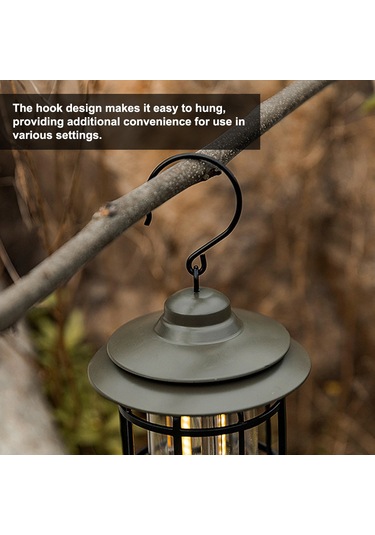 Symbee Siyah Taşınabilir Kamp Lambası - Usb Şarjlı, Ipx4 Su Geçirmez, Fonksiyonel Outdoor Aydınlatma Ve Dekoratif Işık Kaynağı Siyah