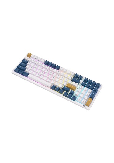 Royal Kludge Rk98 Beyaz-mavi Rgb Kablosuz Us Gaming Klavye