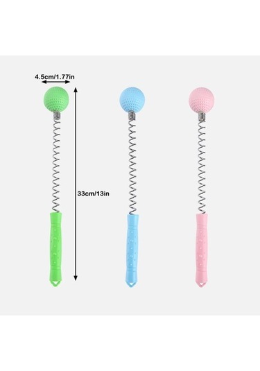Pink 2'li Masaj Sopası Golf Topu Şekilli Vücut Boyun Sırt Diz Masaj Aleti Çok Renkli