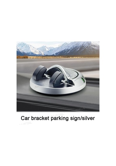 Seametal Araba Telefon Tutucu Abs Gösterge Paneli Navigasyon 360 Dönme Park Numarası Plaka Sabit Kaymaz Evrensel GÜMÜŞ