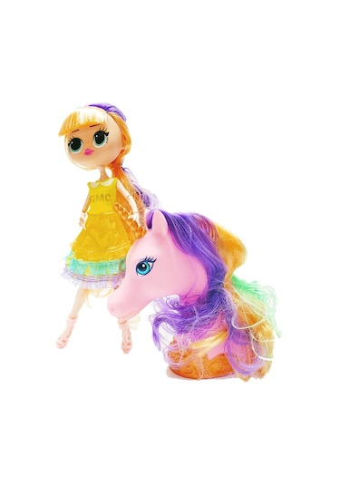 Kıristal Star Unicorn At Ve Lol Oyuncak Et Bebek