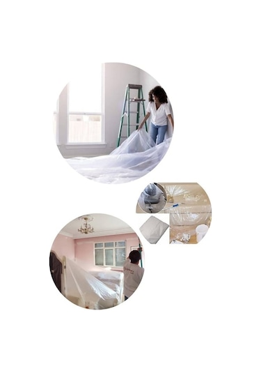 Asemu 5 Ade İnce Hışır Örtü Boya Koruyucu Naylon Örtü 20m²