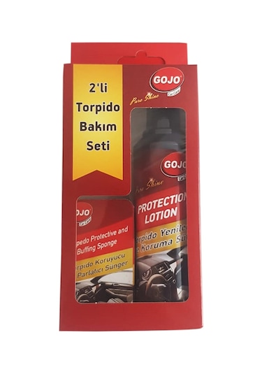 Gojo İkili Set torpido Yenileme ve Koruma Sütü - Parlatma Sünger