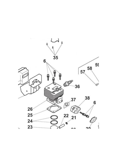 Stiga SMT 226 Multi Tırpan Silindir Piston Seti