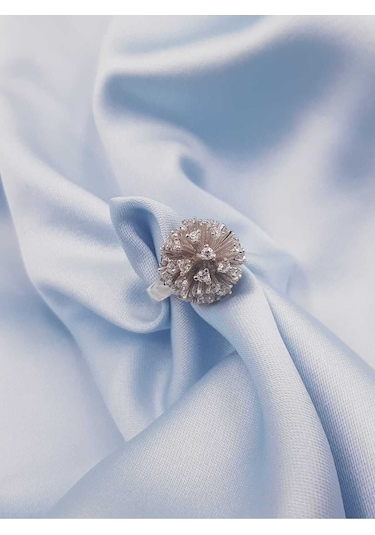 Vog İtaly Tasarım Karahindiba Çiçeği Model 925 Ayar Gümüş Sevgiliye,anneye,eşe,arkadaşa Yüzük