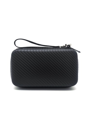 Hangfox Pratik Eva Termometre Kılıfı - Örgü Desenli, Taşınabilir Ve Hafif 21x12x6 Cm Siyah