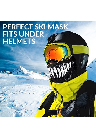 Rockbros Kar Maskesi, Yüz Maskesi, Kış Kar Maskesi, Bisiklet, Siyah