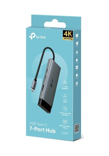 Tp-link Uh7020c, 4k 60hz Hdmi, Gigabit Rj45 Port, 100w Hızlı Şarj