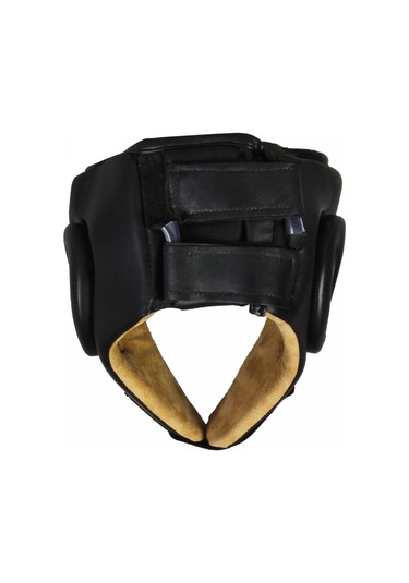 Dosmai Deri Yüz Korumalı Kick Boks Muay Thai Maç Kaskı Siya Ko371 Siyah