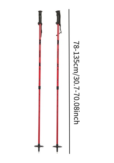 Suntek Trekking Direkleri Için Alüminyum Alaşım Kırmızı Kırmızı