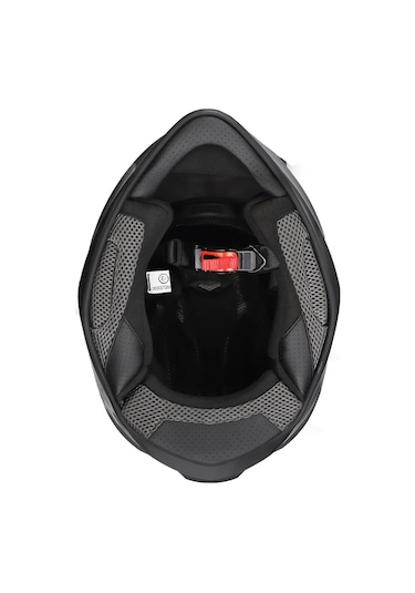 Dinamo Fishuga Siyah-kırmızı-gri Kask C2 Mat Siyah