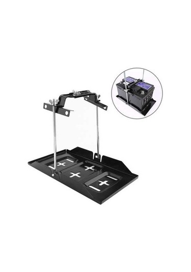 Wondernest Araba Evrensel Pil Braketi - Ayarlanabilir Pil Sabit Tutucu + Taban Tepsisi, 34,5cm Taban + 19cm Braket