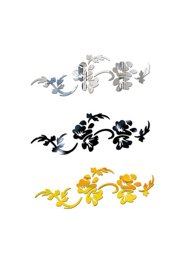 Yeni Yaratıcı Akrilik Ayna Duvar Çıkartmaları Üç Boyutlu Çevresel Kişilik Duvar Çıkartmaları