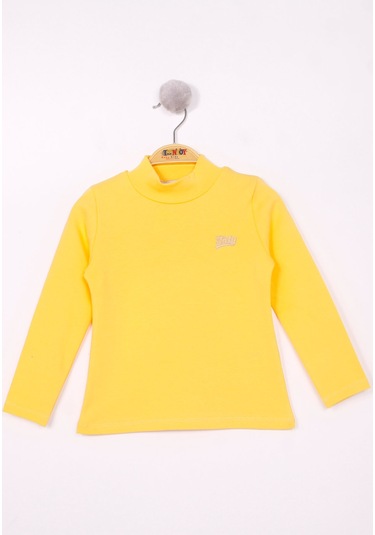 Toontoy Kız Çocuk Tnty Nakışlı Sweatshirt Sarı