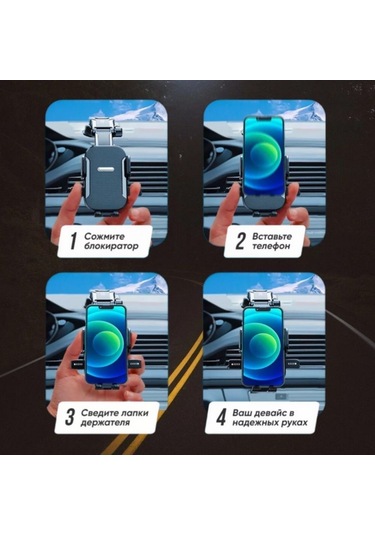 Xindoker Araç İçin Süksiyonlu Telefon Tutucu, Orta Konsol Navigasyon Stantı, Dönüştürülebilir Şeffaf Desenli, Hava Çıkışlı Ve Merkezi Konsole Uyumlu Gümüş Gri