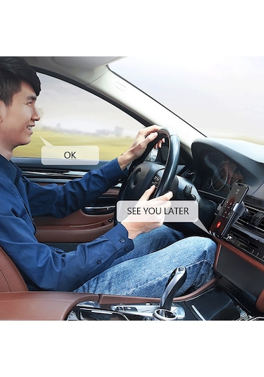 Cbtx Hq-h5 Araç Kablosuz Ses Adaptörü Bluetooth Usb Alıcı Mp3 Çalma Fm Verici Sürüş Navigasyon İçin Araç Ses Adaptörü