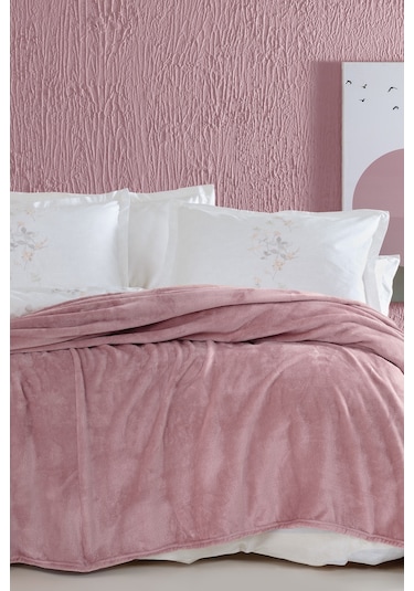 Yataş Bedding Olenna Tek Kişilik Wellsoft Battaniye - Pudra