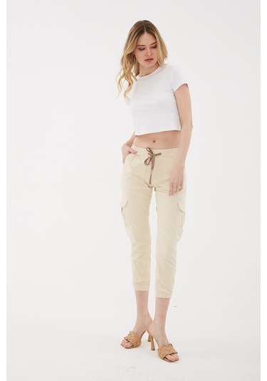 Fashion Friends Kadın Pantolon 24y0311k1 Bej