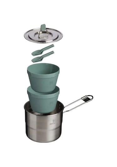 Stanley Adventure Paslanmaz Çelik 2.0 İki Kişilik Pişirme Seti Gri
