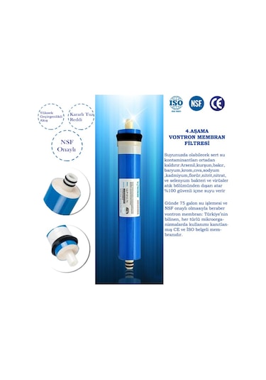 Açık Kasa Su Arıtma Cihazı Filtre 6 Aşamalı Filtre Seti (Nsf Onay 533928743