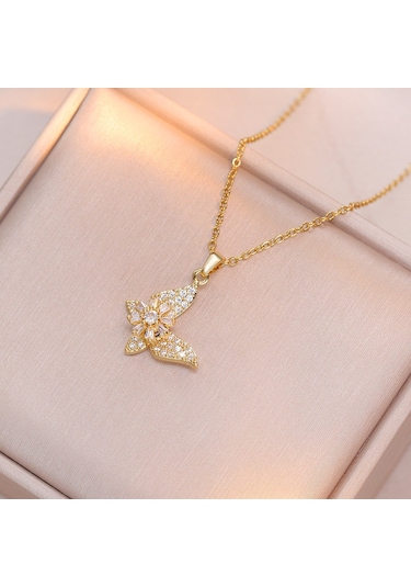 Bayan Kolye: Moda Estetiği Titanyum Çelik Kolye No.301 Çok REnkli