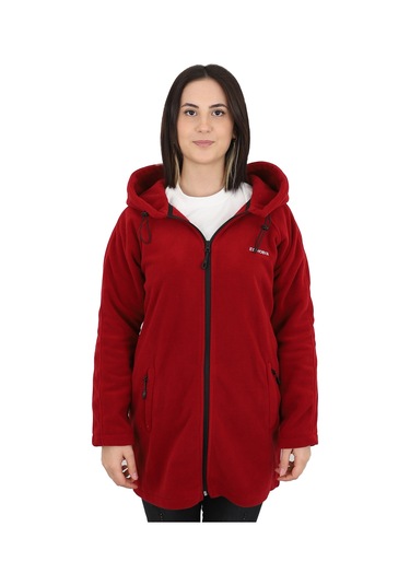 Kadın Kırmızı Polar Ceket - Zenobya Kırmızı