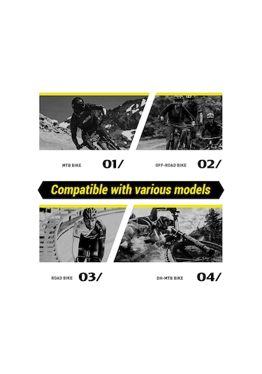 Springsun Enlee Bisiklet Koruma Şeritleri - Su Geçirmez, Çizilmeye Dayanıklı, Kişiselleştirilebilir Bisiklet Aksesuarları Köpekbalığı Desenli