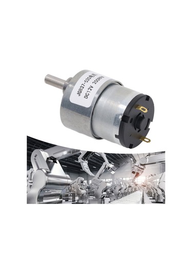 Jeemson 12v Dc Halka Kodlu Azaltıcı Motor - 200rpm Hız Ölçüm, Robot/öncelikli Aletler İçin Sabit Aktarım Ve Yük Kapasitesi