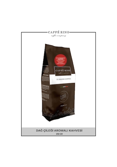 Caffe Rino Türk Kahvesi Dağ Çileği Aromalı 250 G
