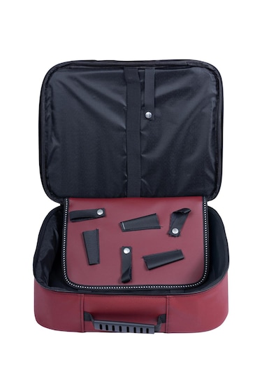 Kuaför Berber Deri Malzeme Çantası Bordo