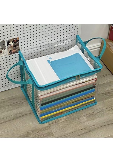 Homyl Temizle Kitap Saklama Çantası Seyahat Ev Ofis Için Su Mavi