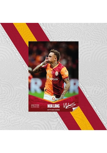 Galatasaray X Juventus - Noa Lang İmzalı Statik Poster