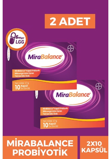 Mirabalance Probiyotik 10 Kapsül 2 Adet