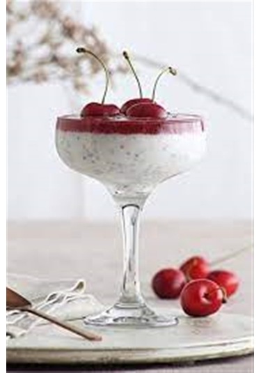 Lav Misket Tatlı Servis Ayaklı Bardak 3 Lü MIS550