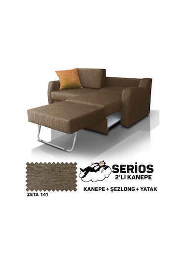 Serios Şezlonglu Yataklı Kanepe - Zeta 141