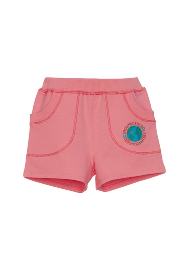 Lovetti Somon Kız Çocuk Dünya Baskılı Iki Iplik Şort 7898S014 Somon